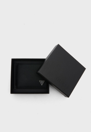 certosa money clip card case z zwart
