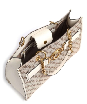 aileen tote ivory bruin logo