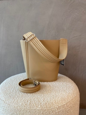 bucket bag beige beige