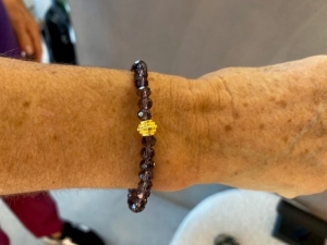 paars goude armband  paars