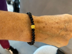 armband zwart goud zwart