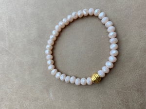 beige facet armband  beige