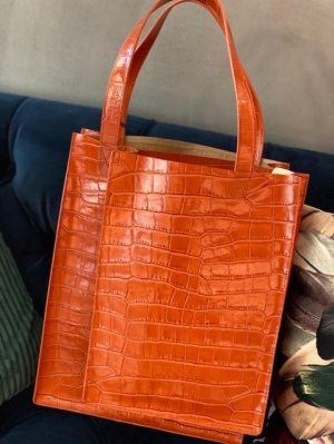 double shopper roest croco roest