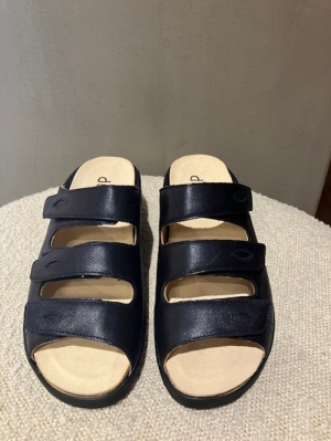damesslipper donker blauw blauw