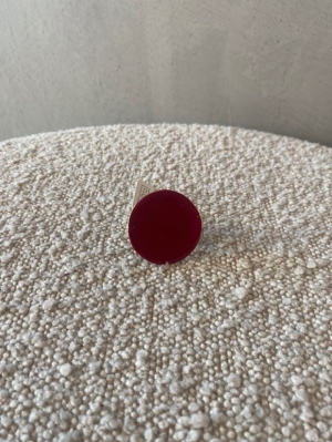 ring grote ronde fushia 05 