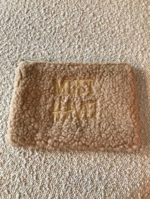toilettasje teddy beige beige