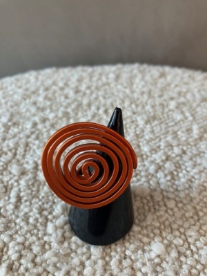 ring spiraal orange koper orange