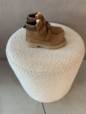 jongensbottine velcro cognac