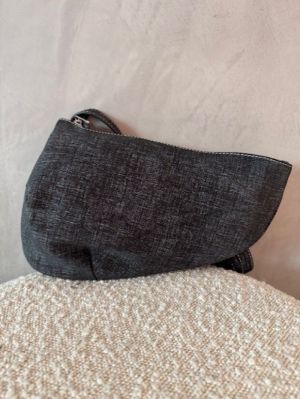 Large city tweed black zwart