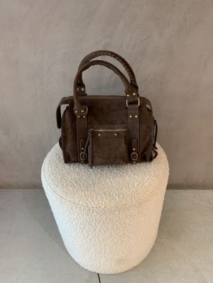 lederen crossbody bruin