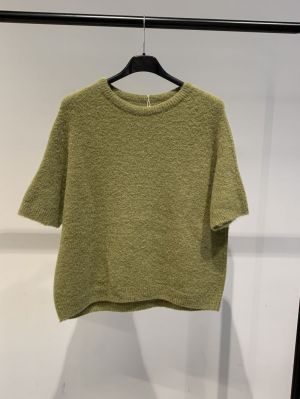 trui korte mouw groen
