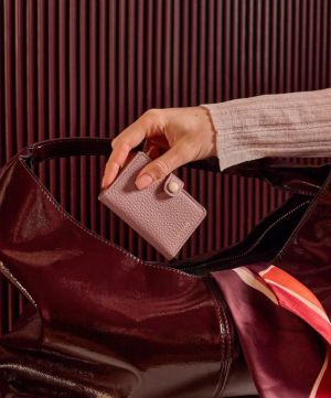 miniwallet pebble rose roze