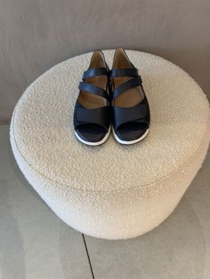 sandaal blauw met 3 velcro blauw