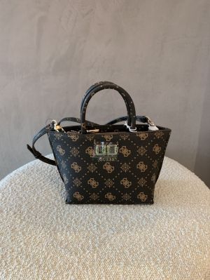 emelie logo mini tote bruin