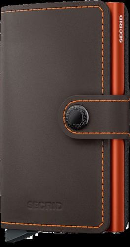 miniwallet matte truffle & ora oranje